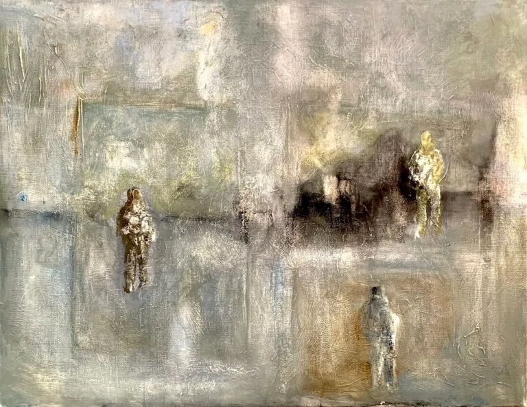 Crossing the Void, 90x70cm, painting by Paolo Amoretti