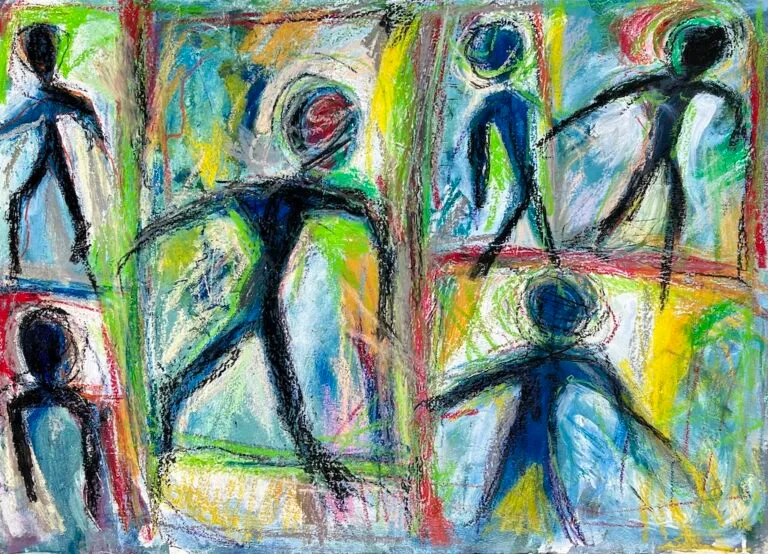 Dance 83x60cm painting by Paolo Amoretti