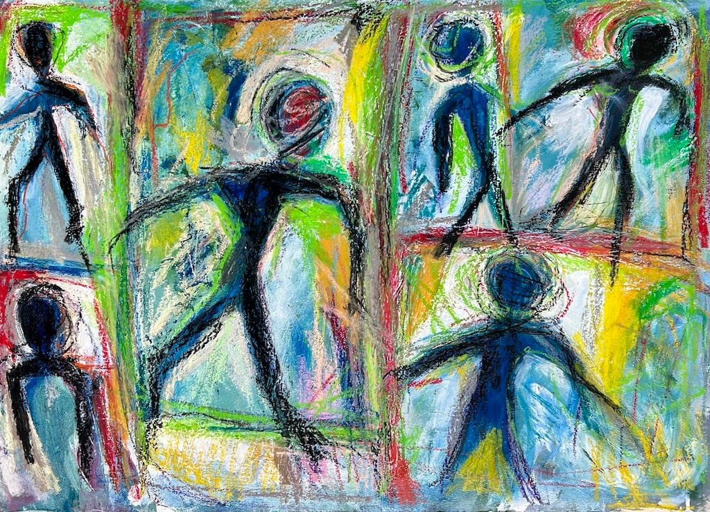 Dance 83x60cm dipinto di Paolo Amoretti