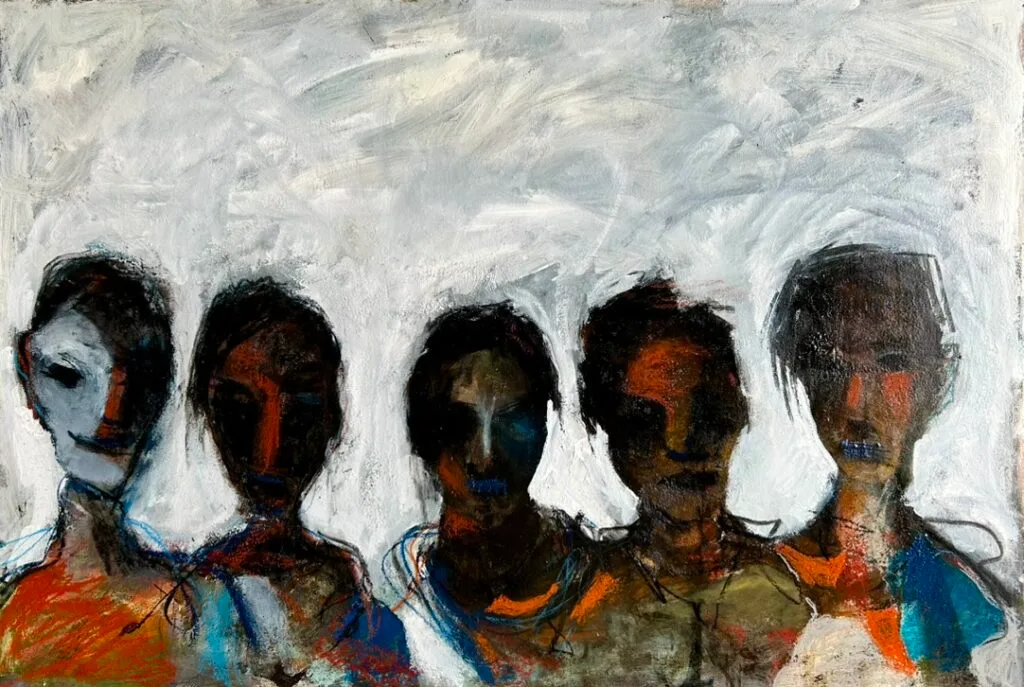 Echi silenziosi 107x73cm dipinto di Paolo Amoretti