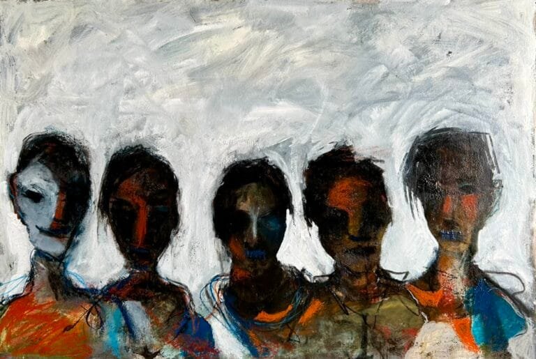 Echi silenziosi 107x73cm dipinto di Paolo Amoretti