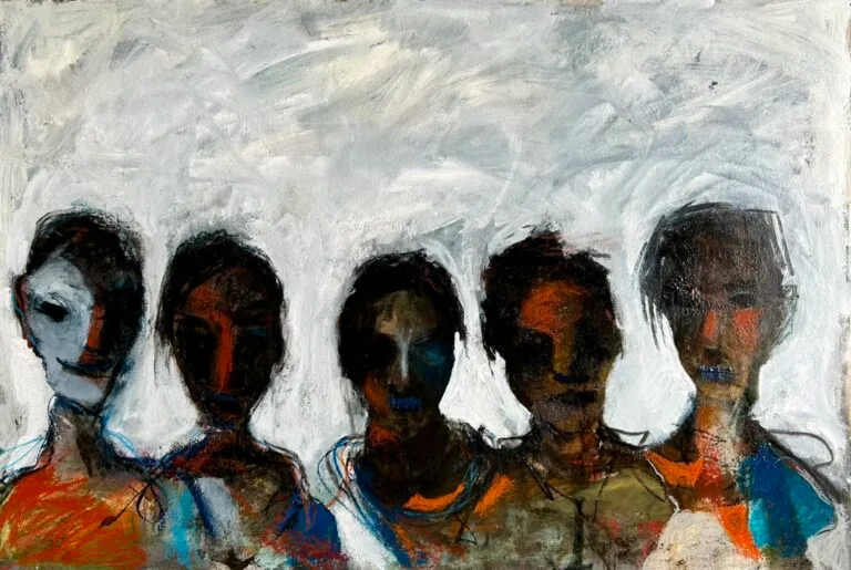 Silent Echoes 107x73cm painting by Paolo Amoretti