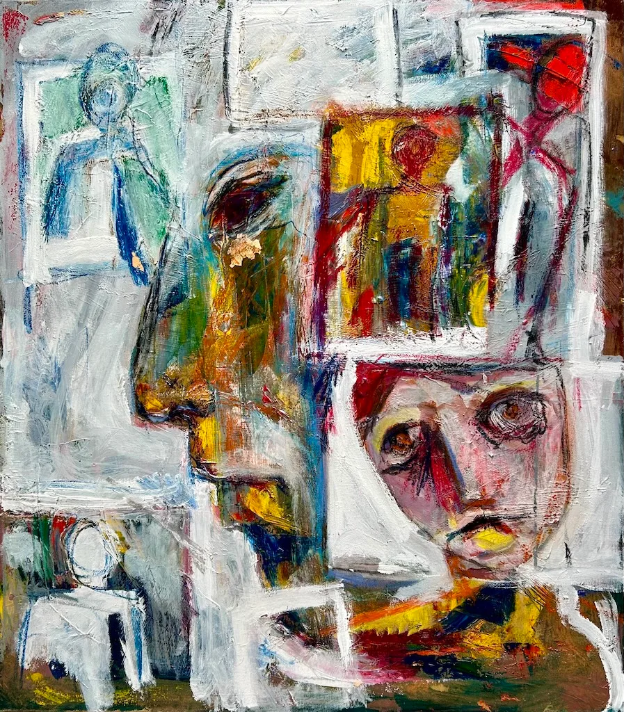 Echoes and Fragments 70x80cm dipinto di Paolo Amoretti