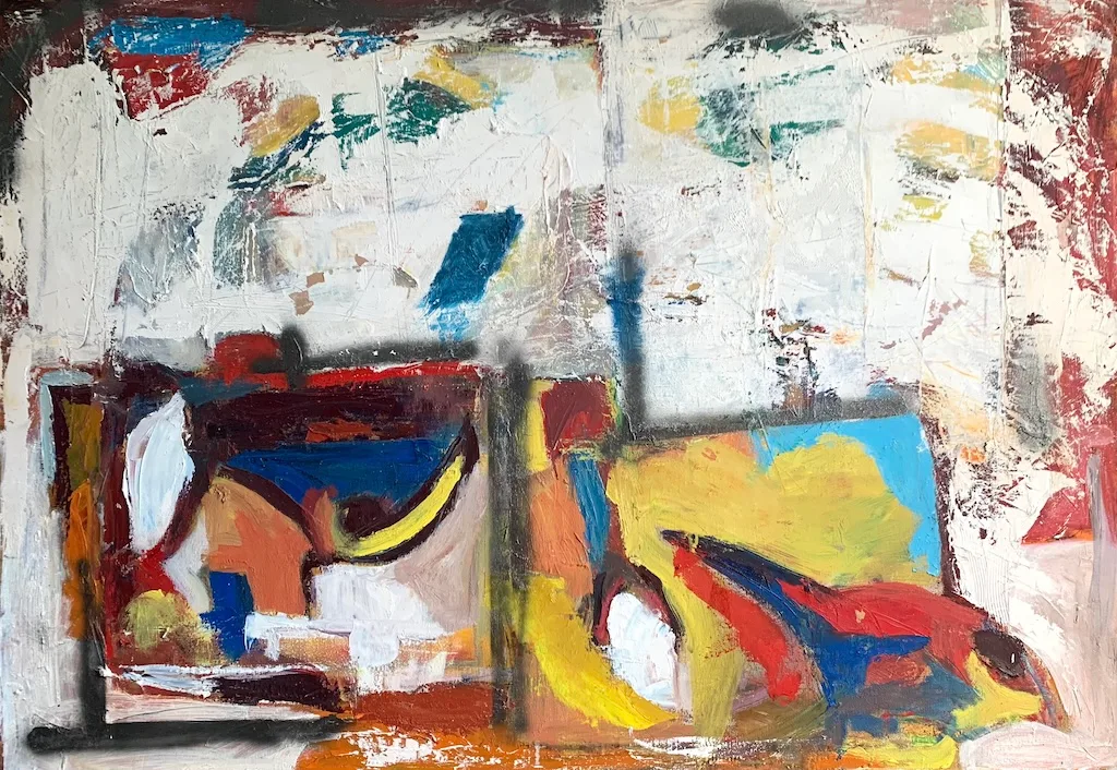 Emerging shapes 100x70cm dipinto di Paolo Amoretti