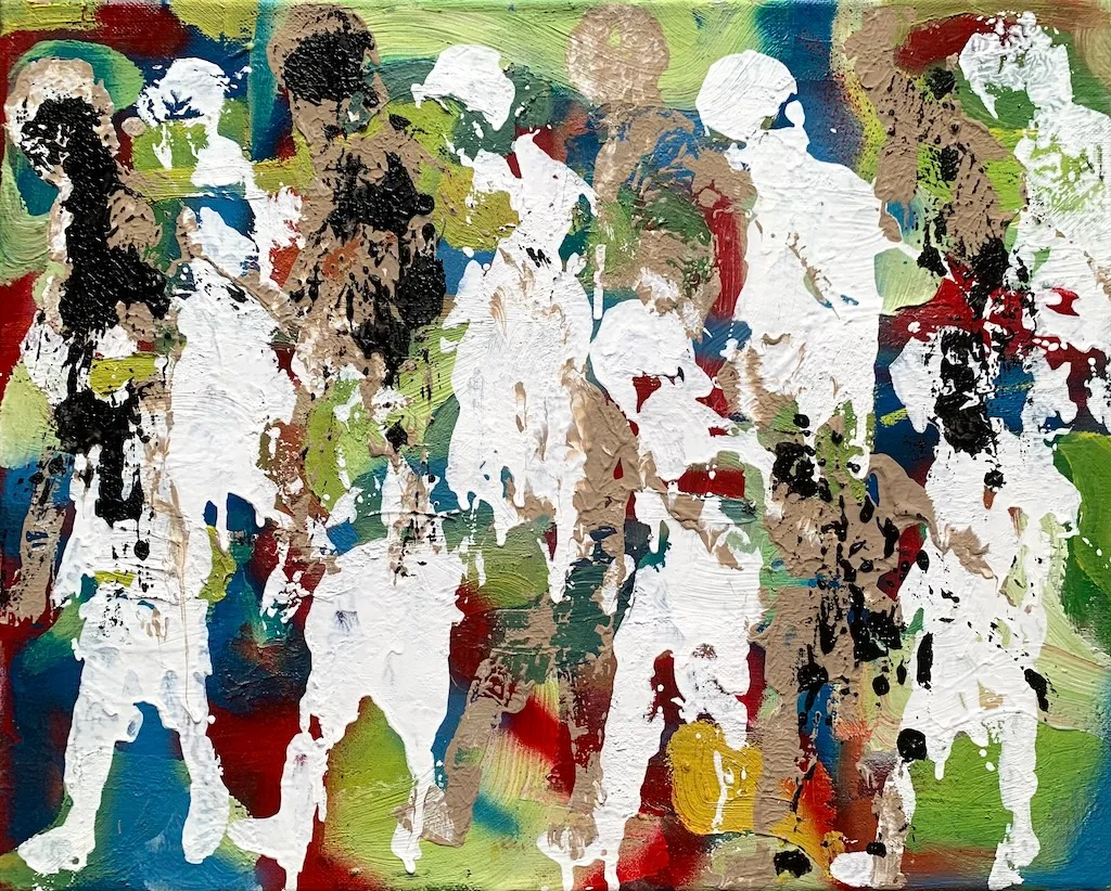 Graffiti 45x55cm dipinto di Paolo Amoretti