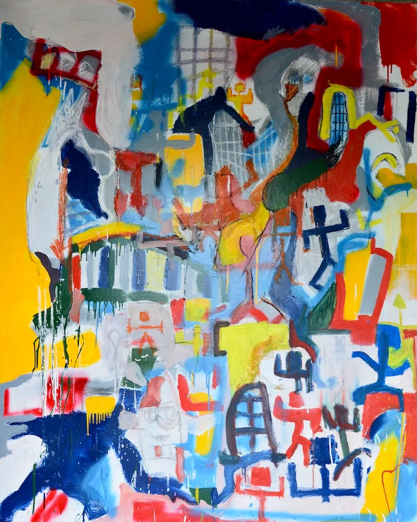 La grande fuga 125x155cm dipinto di Paolo Amoretti