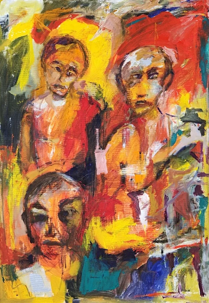 The Procession 70x100cm painting by Paolo Amoretti