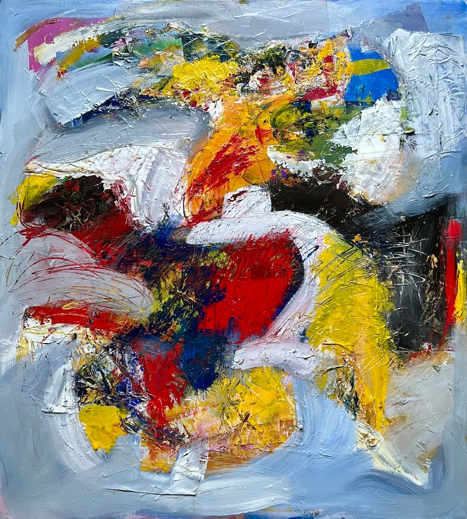 Splash 90x100cm painting by Paolo Amoretti