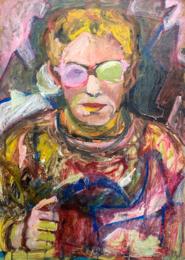 Driveman - 50x70cm dipinto di Paolo Amoretti